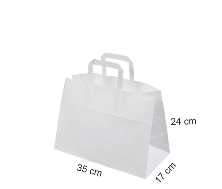 Valge take away paberkott