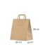 Pruun take away paberkott 26x16x29 cm