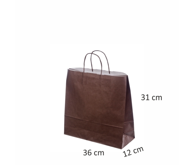 Tumepruunid paberkotid