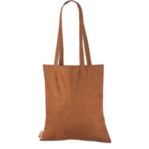 Rooste värvi ümbertöödeldud puuvillast kott