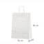 Valge paberkott mõõtudega 23x10x32 cm