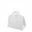 Valge take away paberkott mõõtudega 35x17x24,5 cm