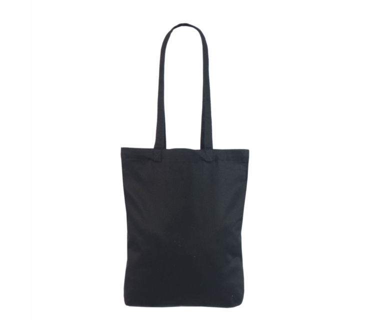 Musta värvi tugevast kangast kott. Mõõdud 35x41 cm.