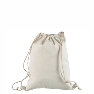 Loodusvalge tugevast puuvillasest riidest seljakott