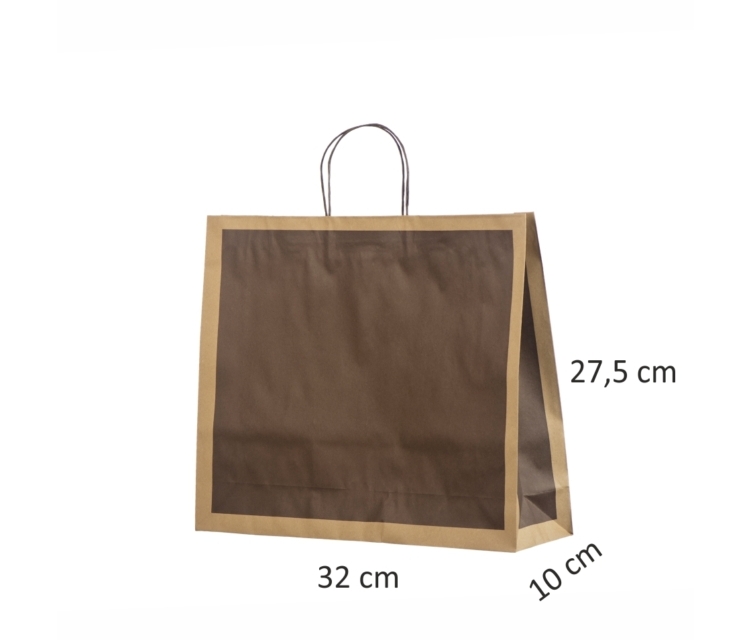 Pruuni värvi trükiga öko kinkekotid