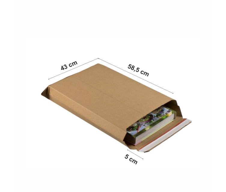 pruunist lainepapist postiümbrik